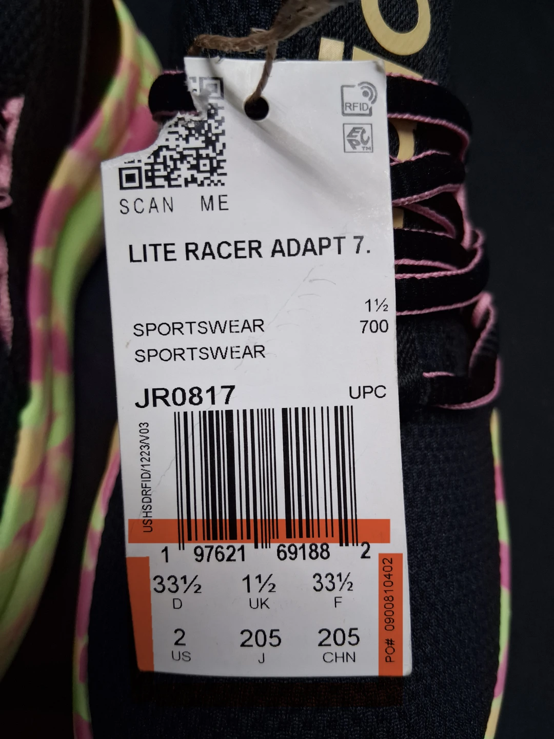 Adidas Lite Racer Adapt 7.0 Toddler Shoes - photo 4