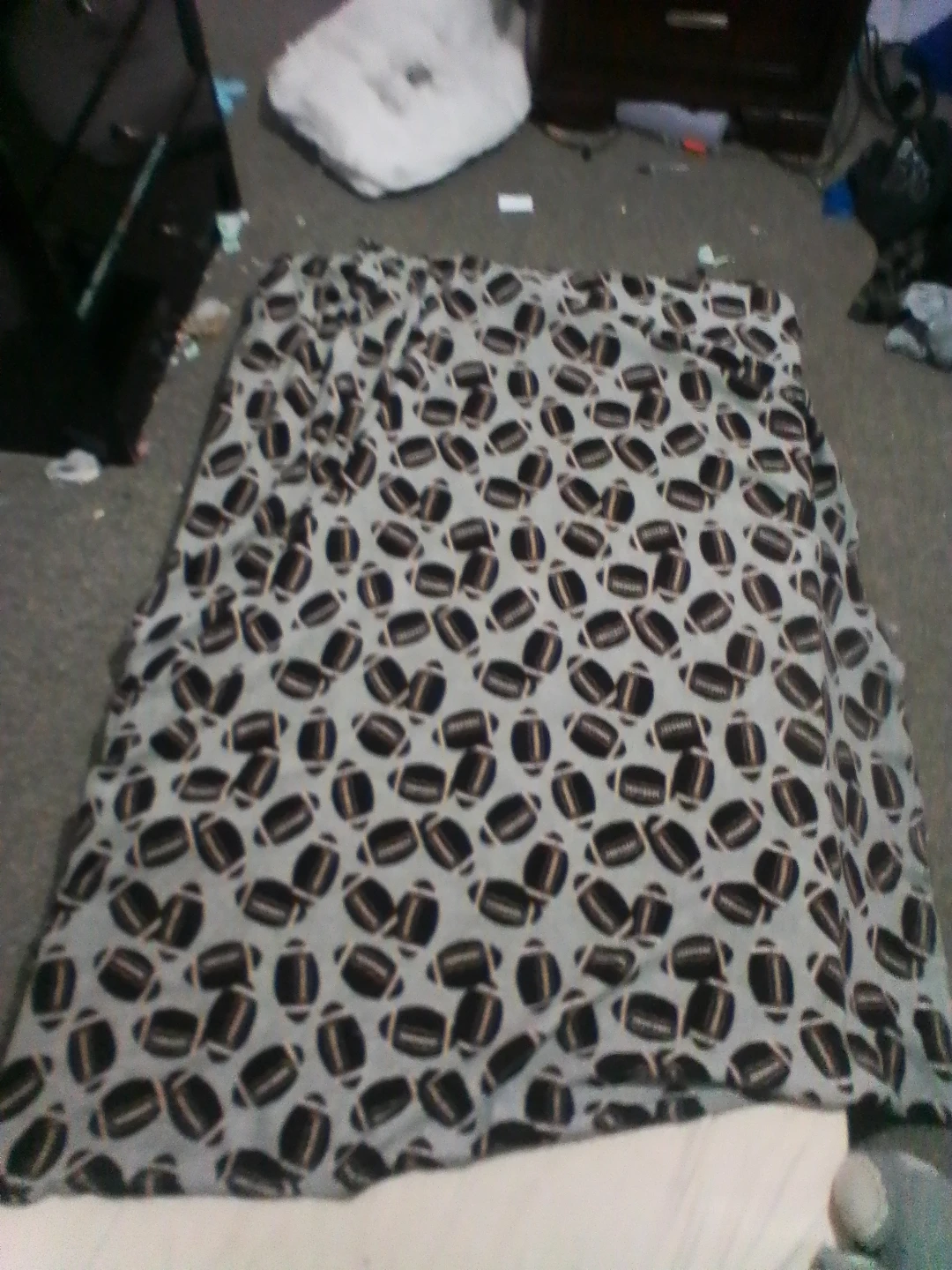 Football Print Blanket