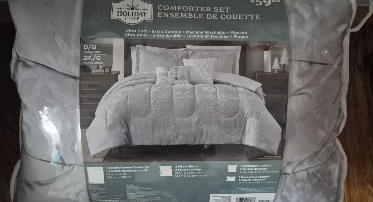 Holiday Time Snowflake Comforter Set - photo 2