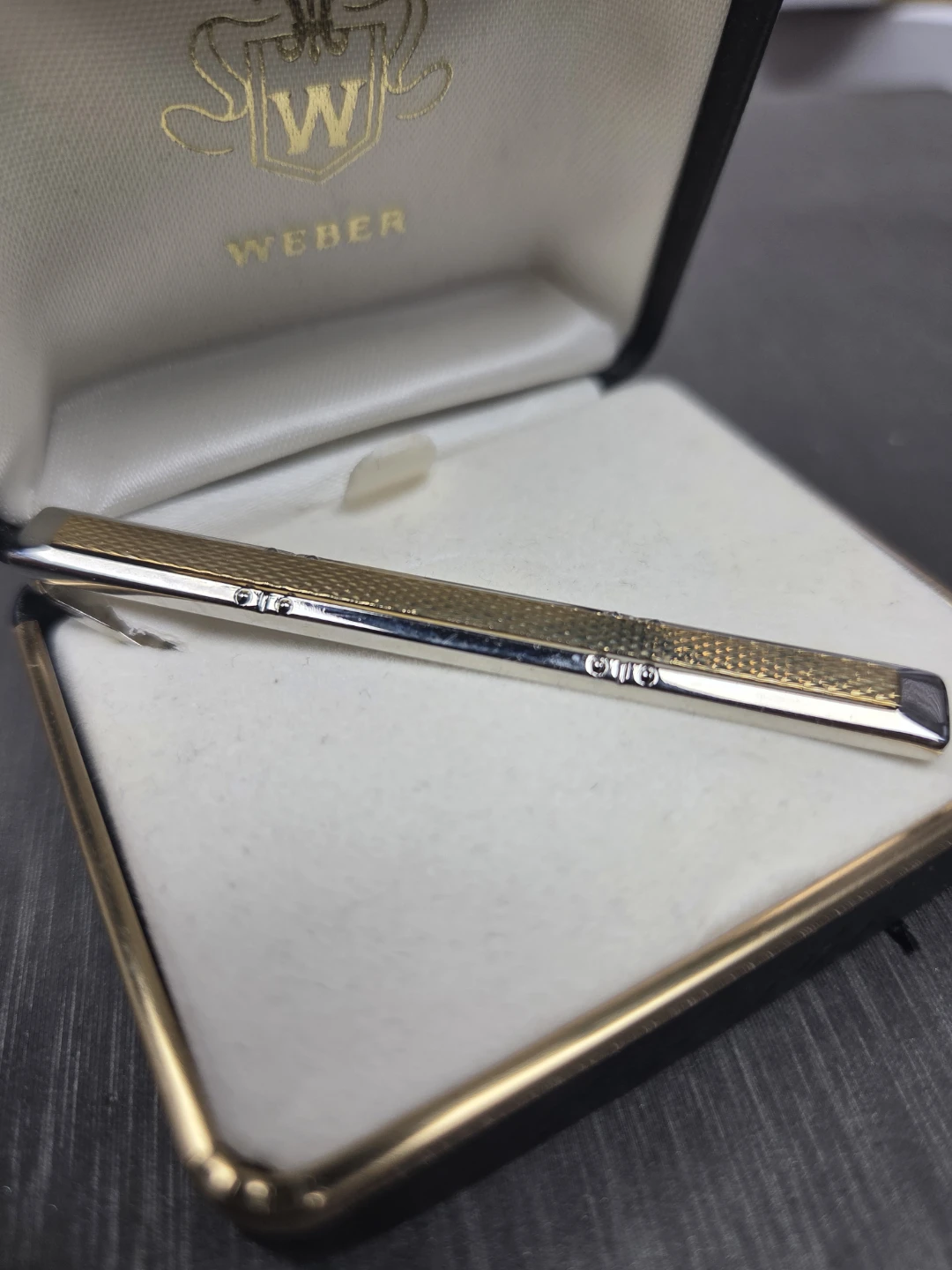 Weber Tie Clip with Gold Tone and Silver Tone - photo 3