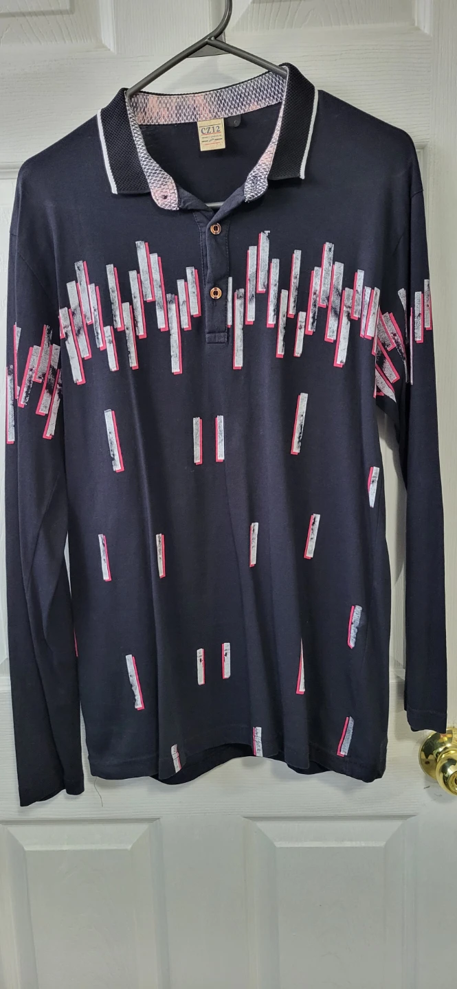 Like New Men's Long Sleeve Polo T-Shirt