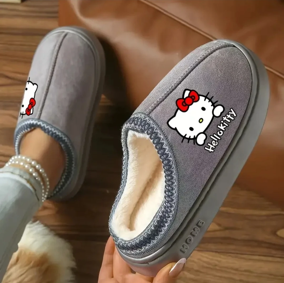 Hello Kitty Grey Slippers