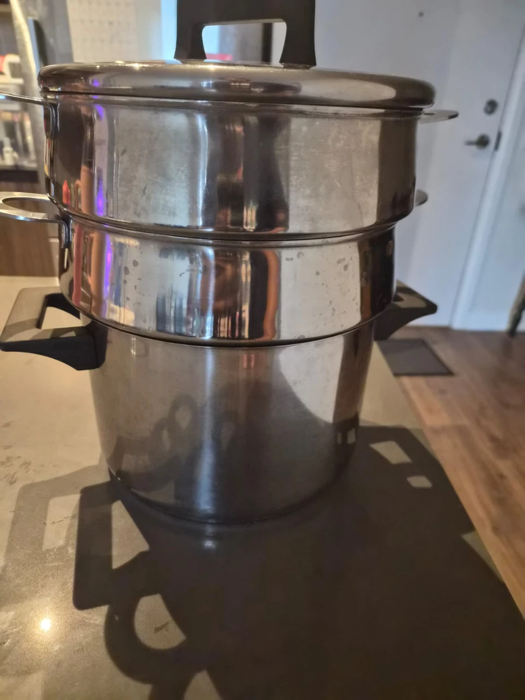 Stainless steel steamer set - photo 3