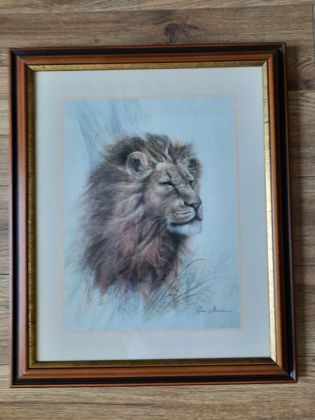 Framed Lion Print by Rose Maureen - photo 4