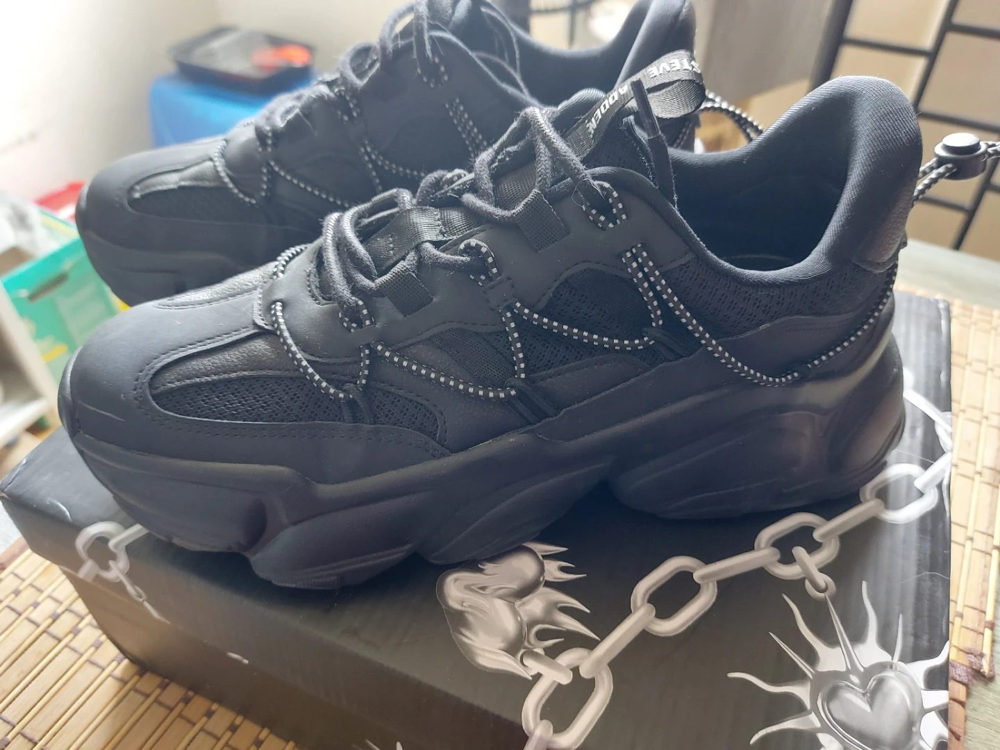 Steve Madden - Chunky Sneakers Black Size 8 - photo 2
