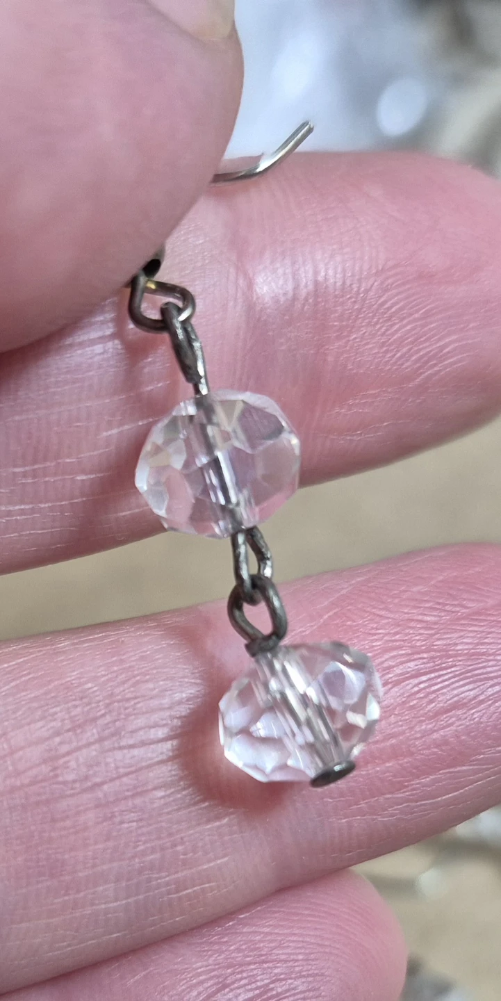 New Clear Crystal Bead Necklace and Earring Set - photo 4