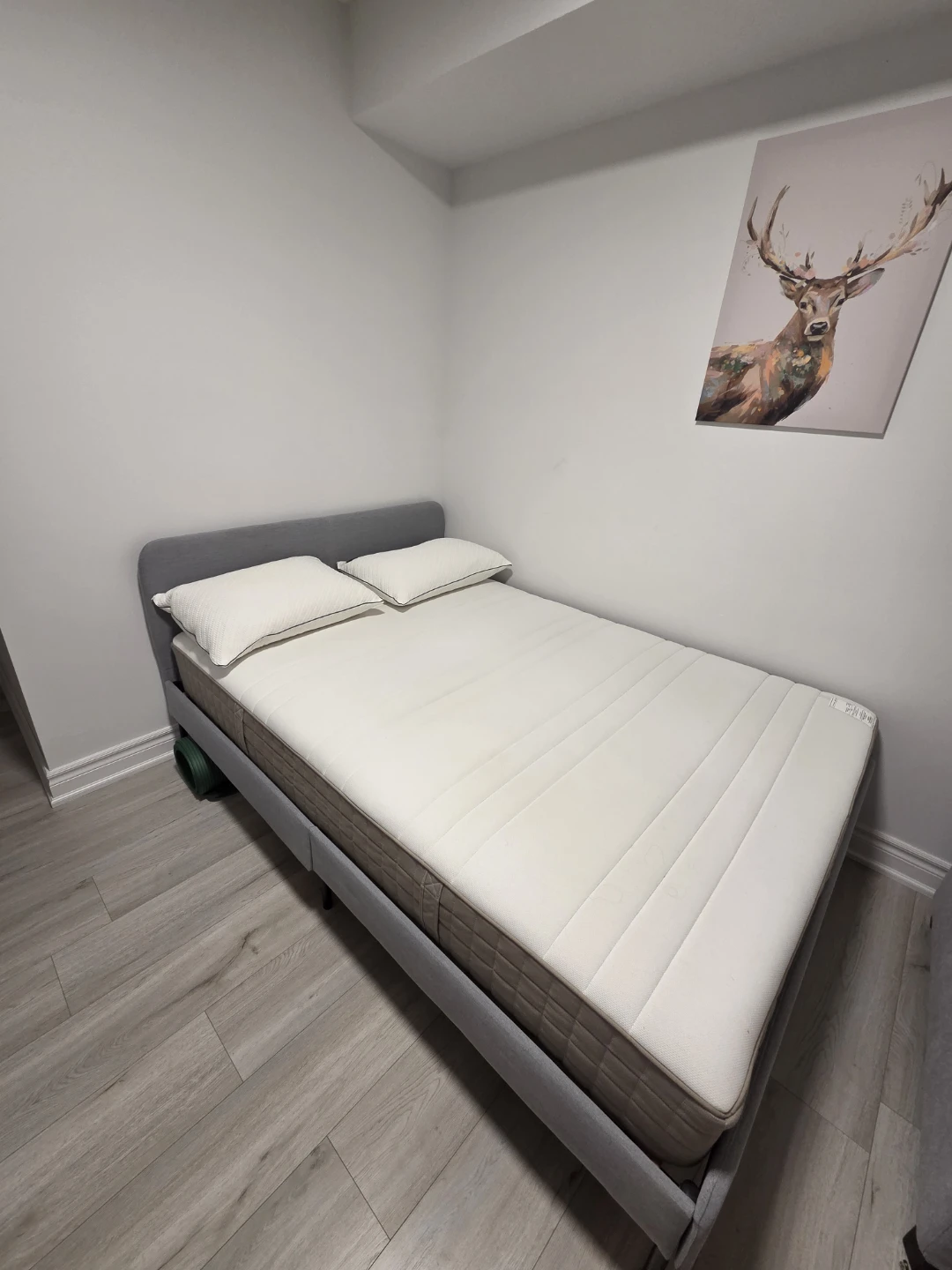 Full Size IKEA Bed Frame + Mattress (Great Condition) - photo 2