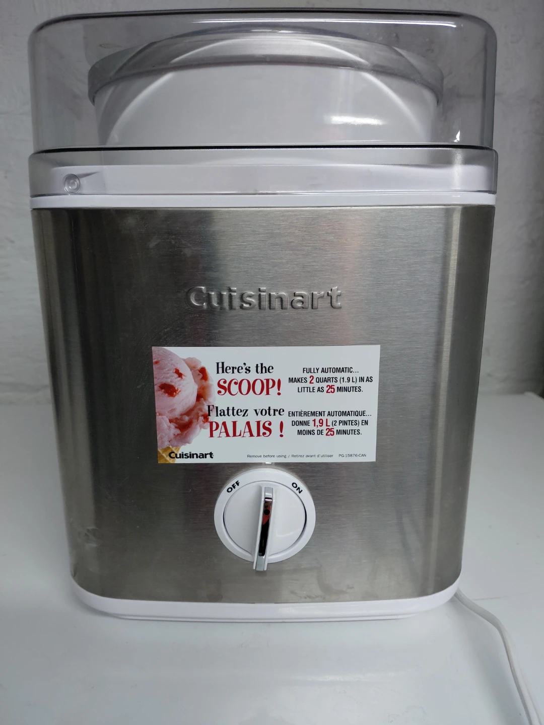 Cuisinart Frozen Yogurt-Sorbet & Ice Cream Maker