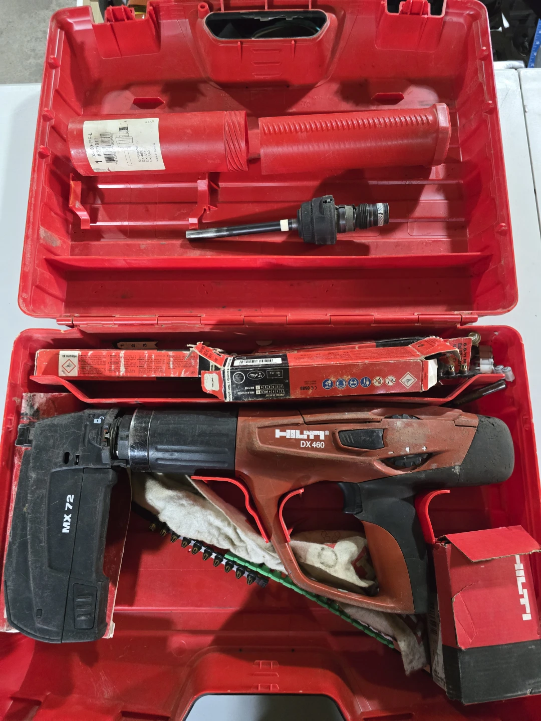 Hilti DX 460 & MX 72 Powder Actuated Tool Kit