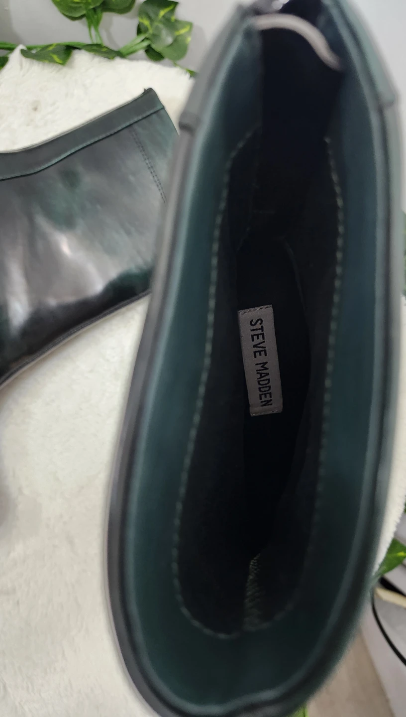 Steve Madden Green Platform Heeled Ankle Boots - photo 2
