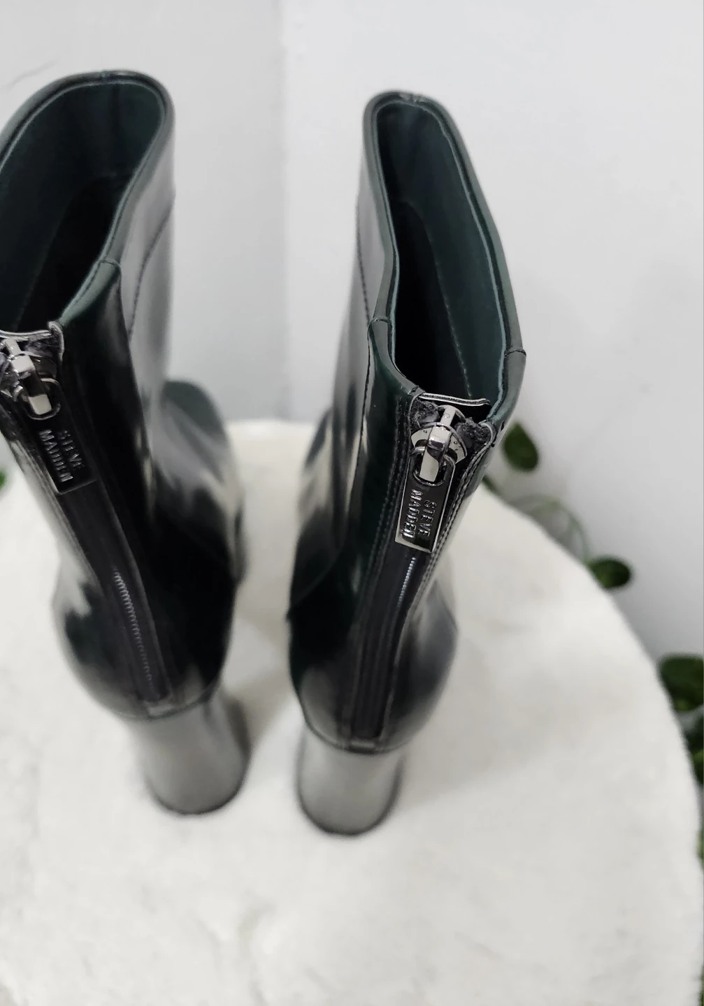Steve Madden Green Platform Heeled Ankle Boots - photo 3