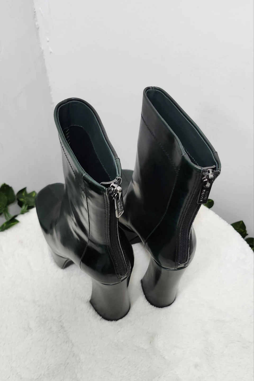 Steve Madden Green Platform Heeled Ankle Boots - photo 4