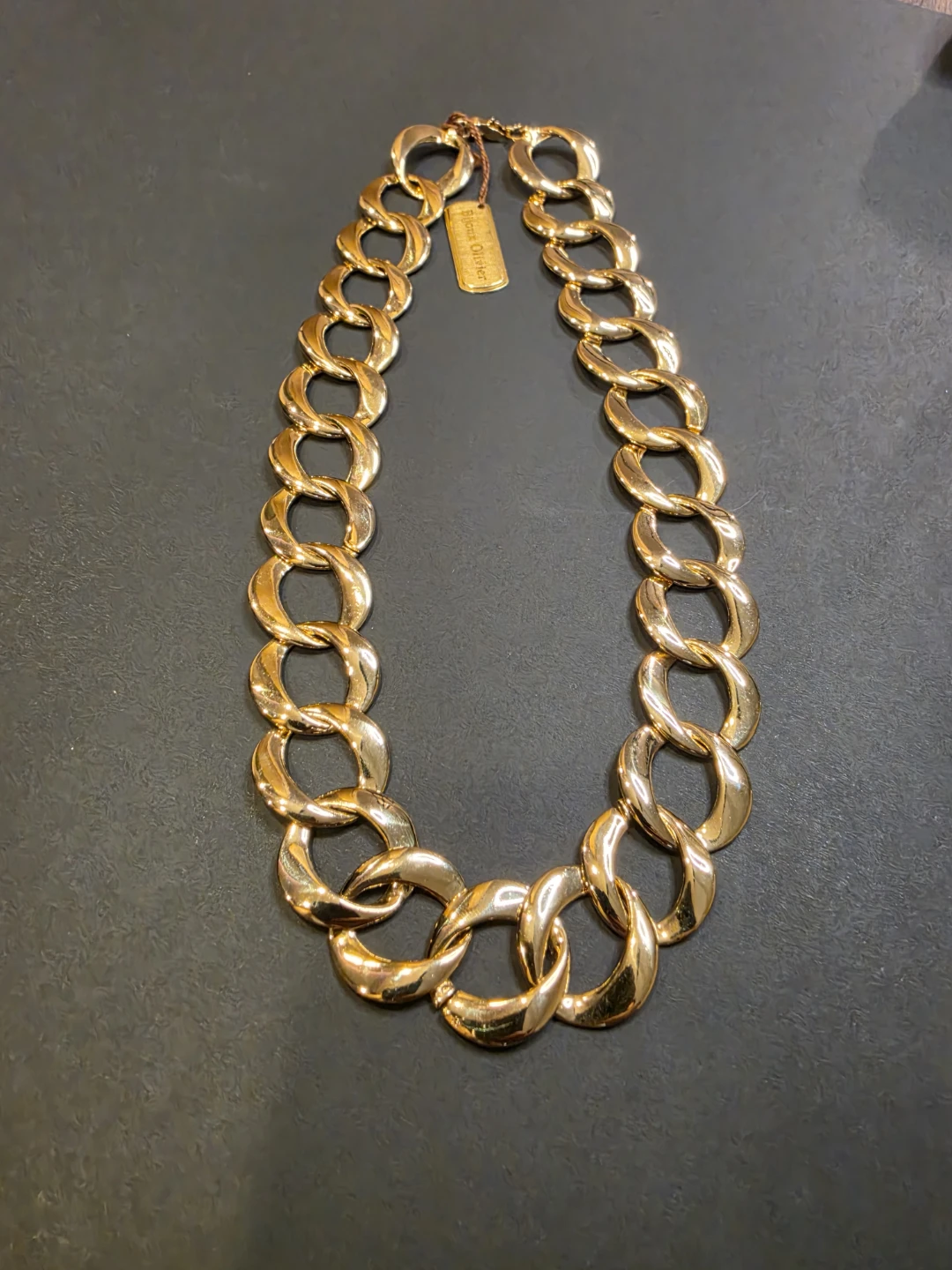 Bijoux Olivier Gold Tone Chunky Chain Necklace - photo 2