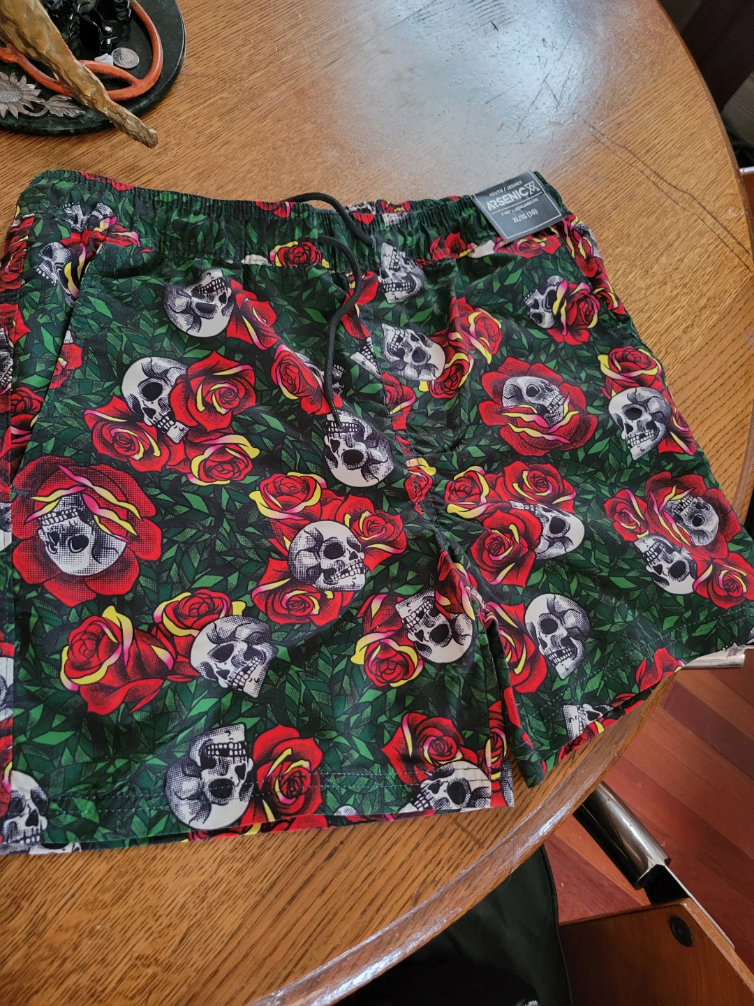 Asscnd XL Black Fruit Skull Swim Shorts - photo 2