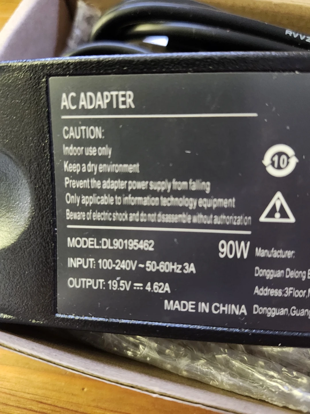 AC Adapter 90W Model: DL90195462 - photo 2