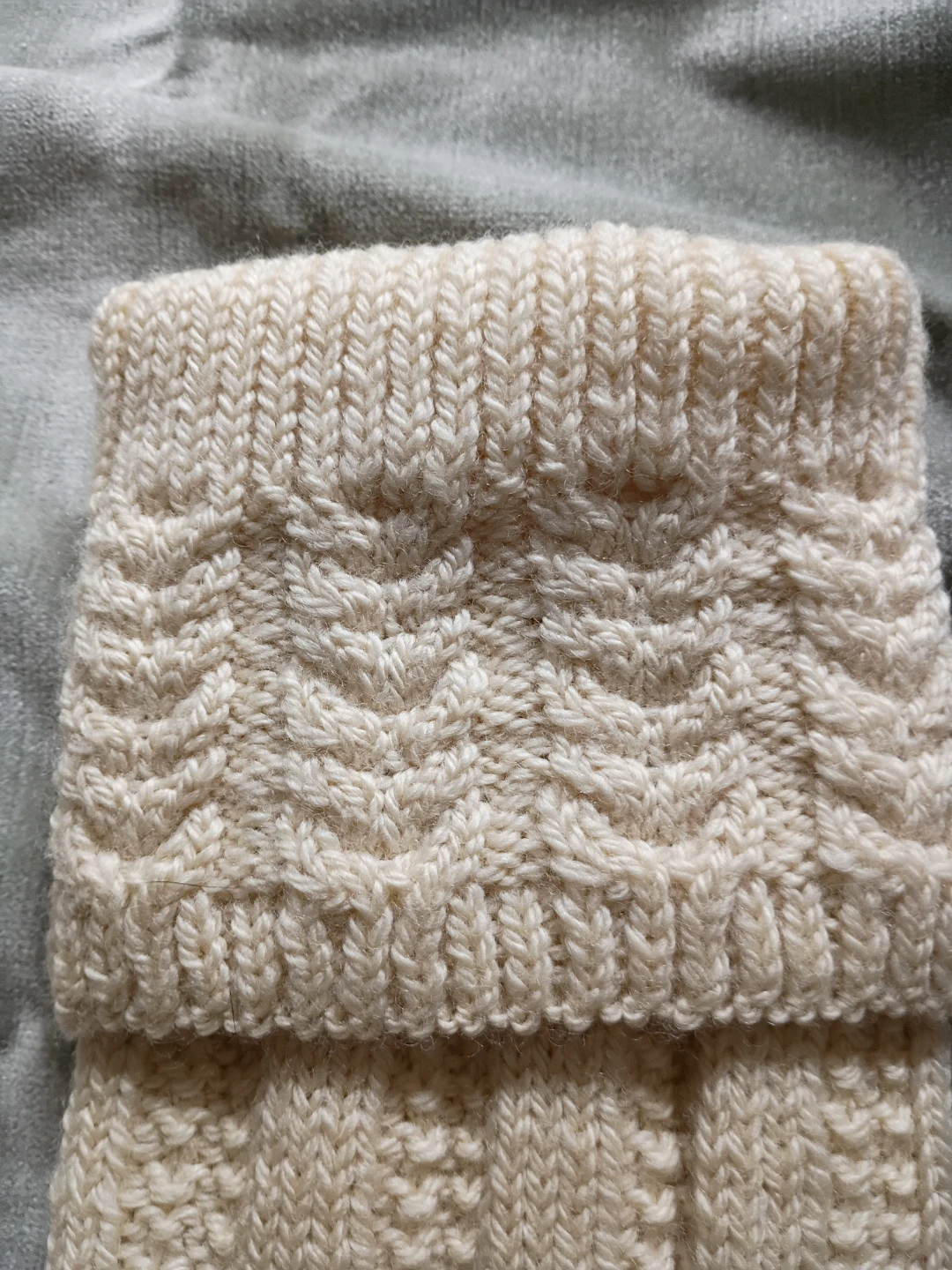 Cream Cable Knit Kilt hose. Men's size 11 - photo 2