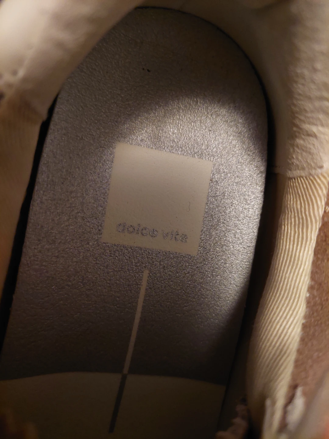 Dolce Vita Suede and Leather Sneakers - Beige/Brown - photo 4