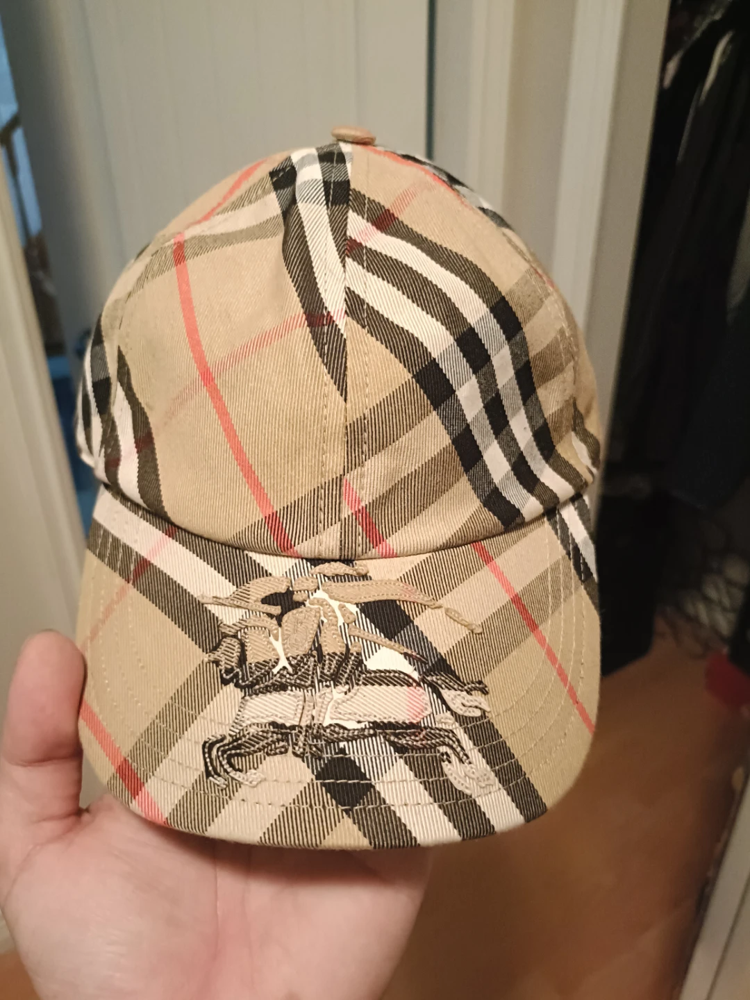 Burberry Haymarket Check Baseball Cap