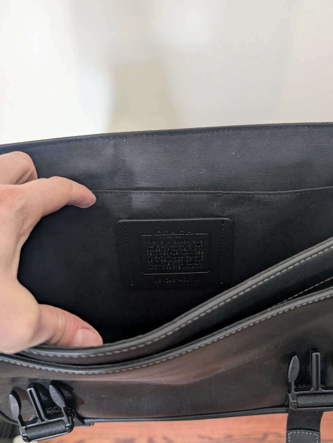 Coach Black Leather Messenger Bag - photo 3