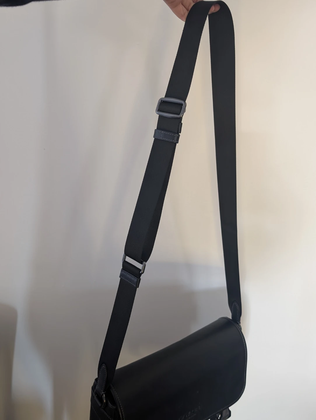 Coach Black Leather Messenger Bag - photo 5