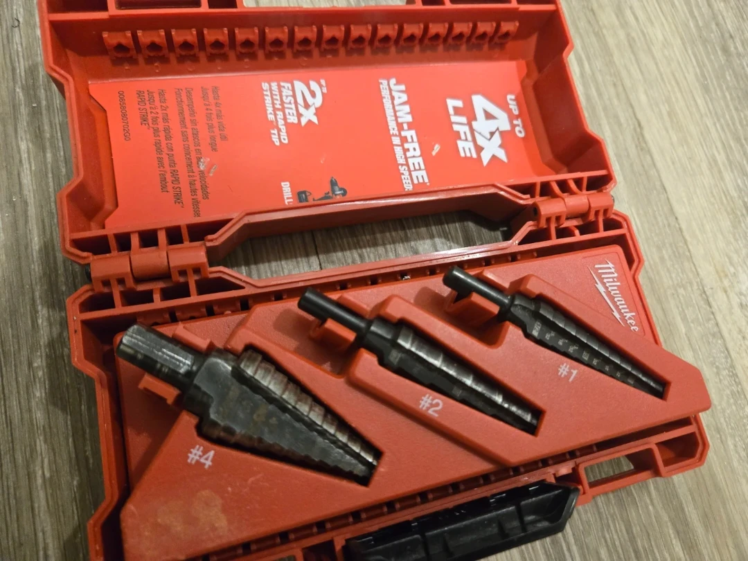 Milwaukee Step Drill Bit Set with Case