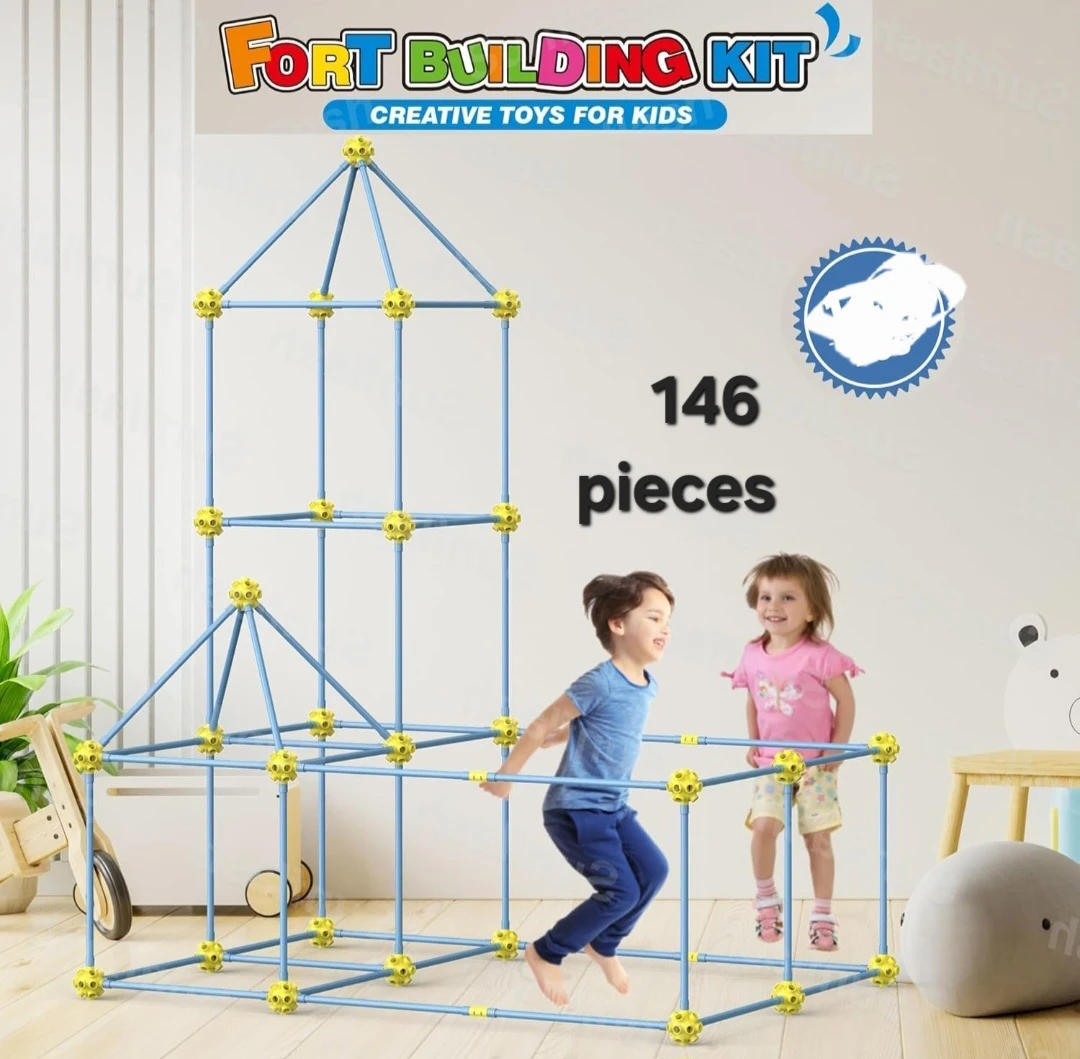 Creative Fort Building Kit for Kids - 146 Pieces