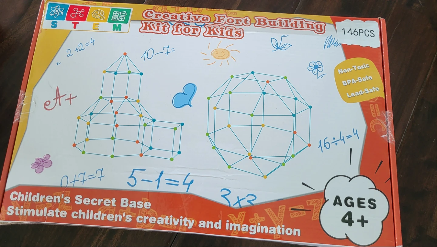 Creative Fort Building Kit for Kids - 146 Pieces - photo 5
