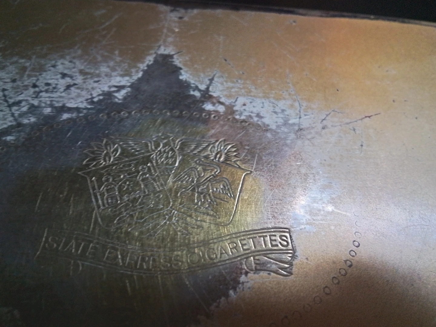 Vintage State Express Cigarettes Tin Case, England - photo 5