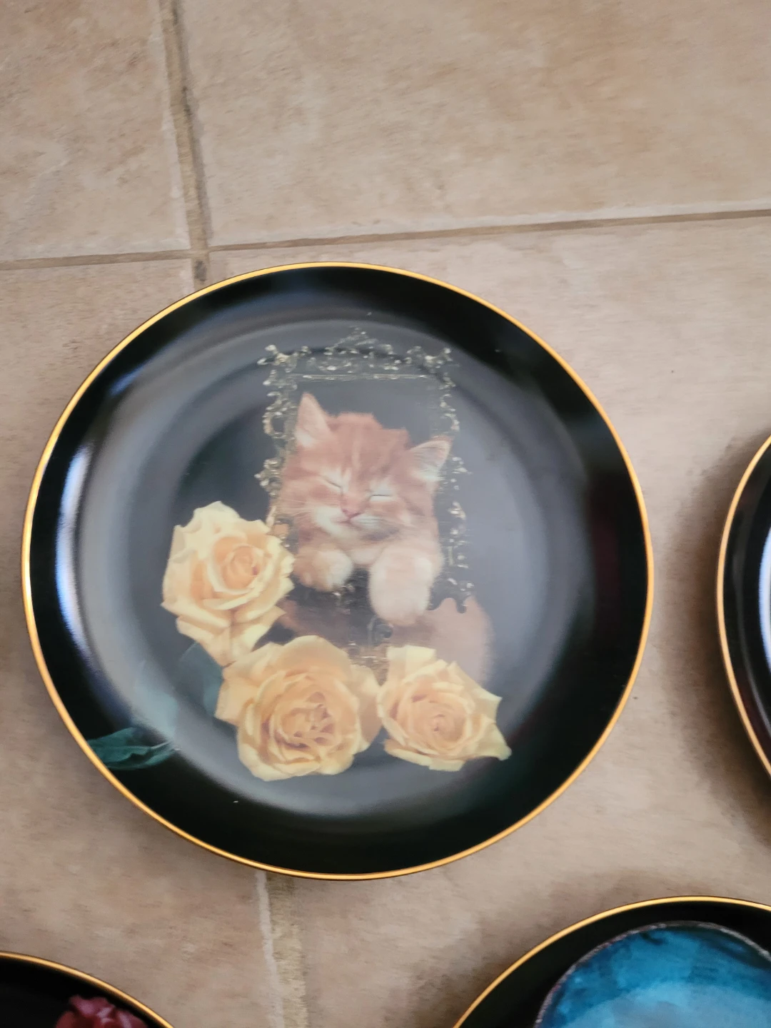 Collection of Decorative Kitten Plates - photo 3