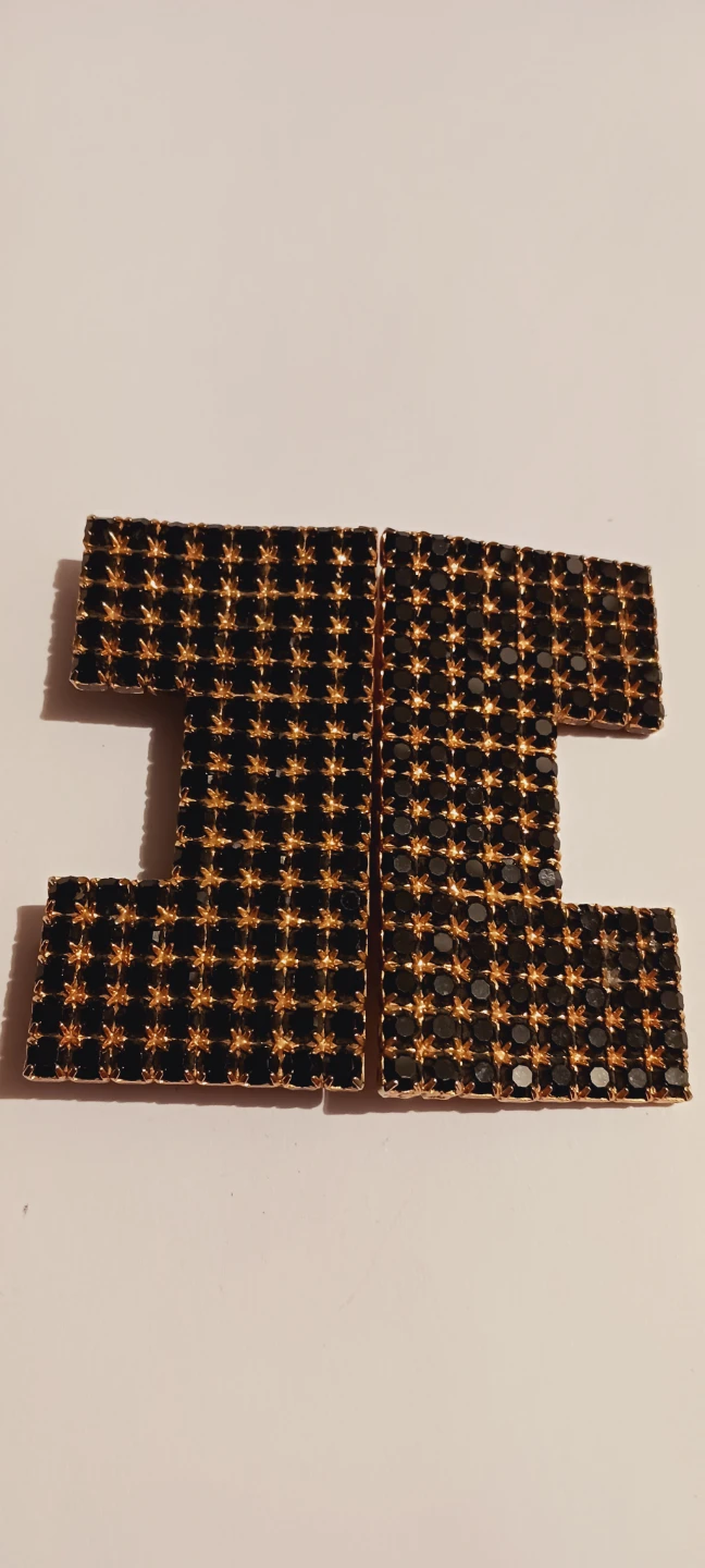 Art Deco Gorgeous Sparkling Interlocking Belt Buckle