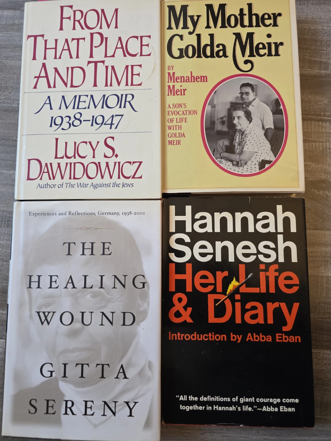Lot of 4 Books: Memoirs and Biographies