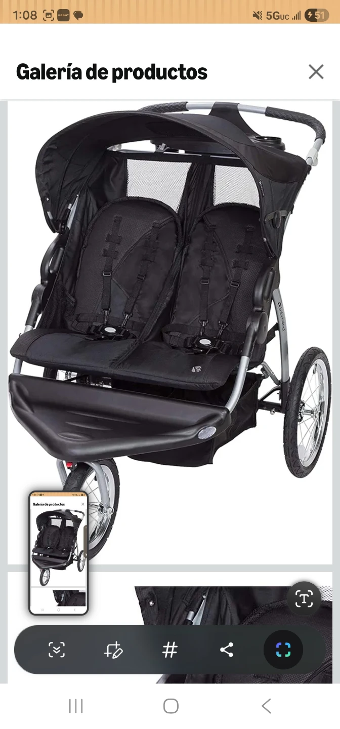 Baby Trend Expedition Double Jogging Stroller - photo 4