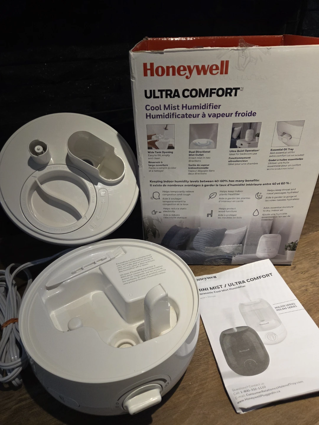 Honeywell Ultra Comfort Cool Mist Humidifier - photo 3
