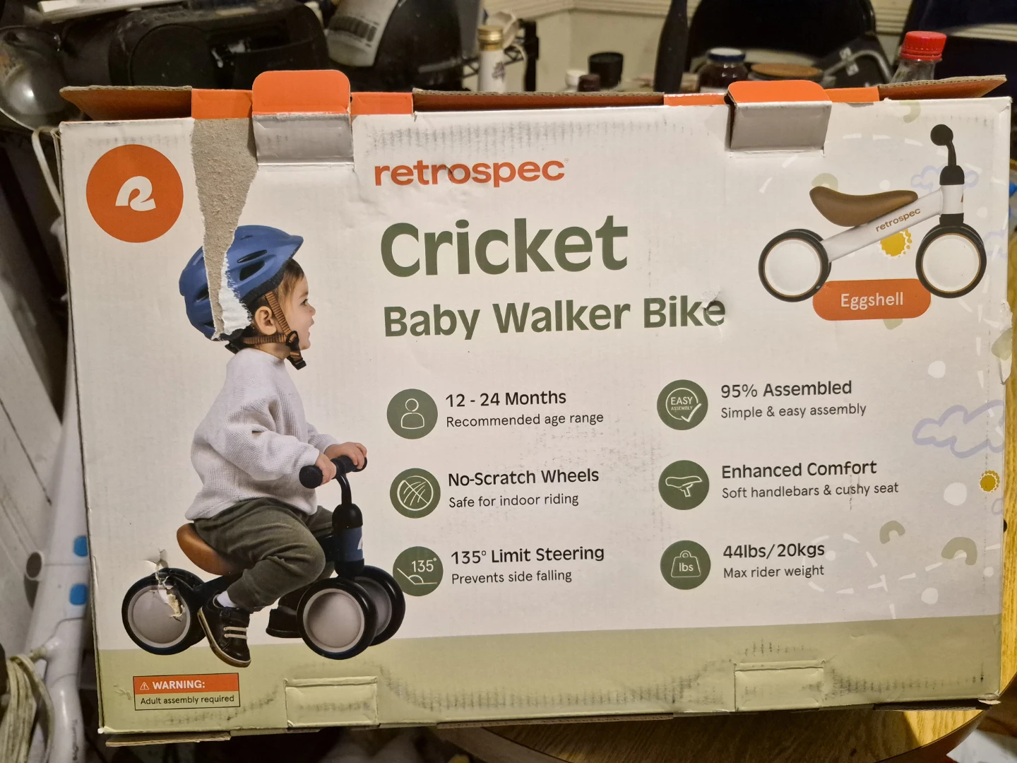 Retrospec Cricket Baby Walker Bike - Eggshell - photo 2