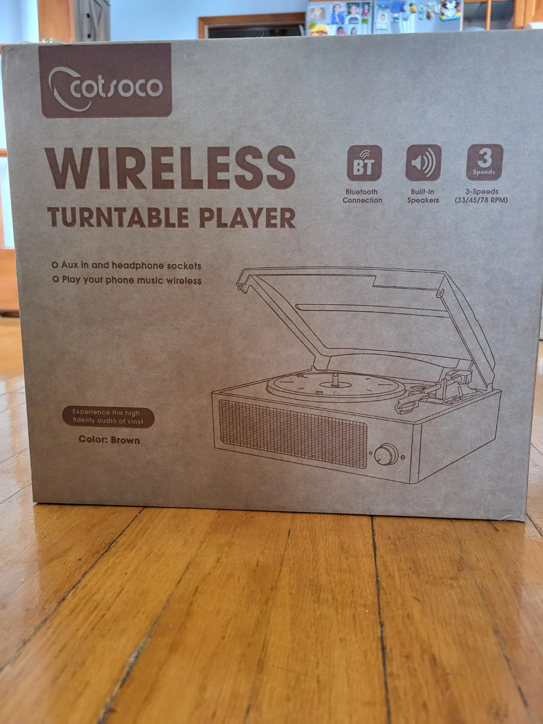 COTSOCO Wireless Turntable Player