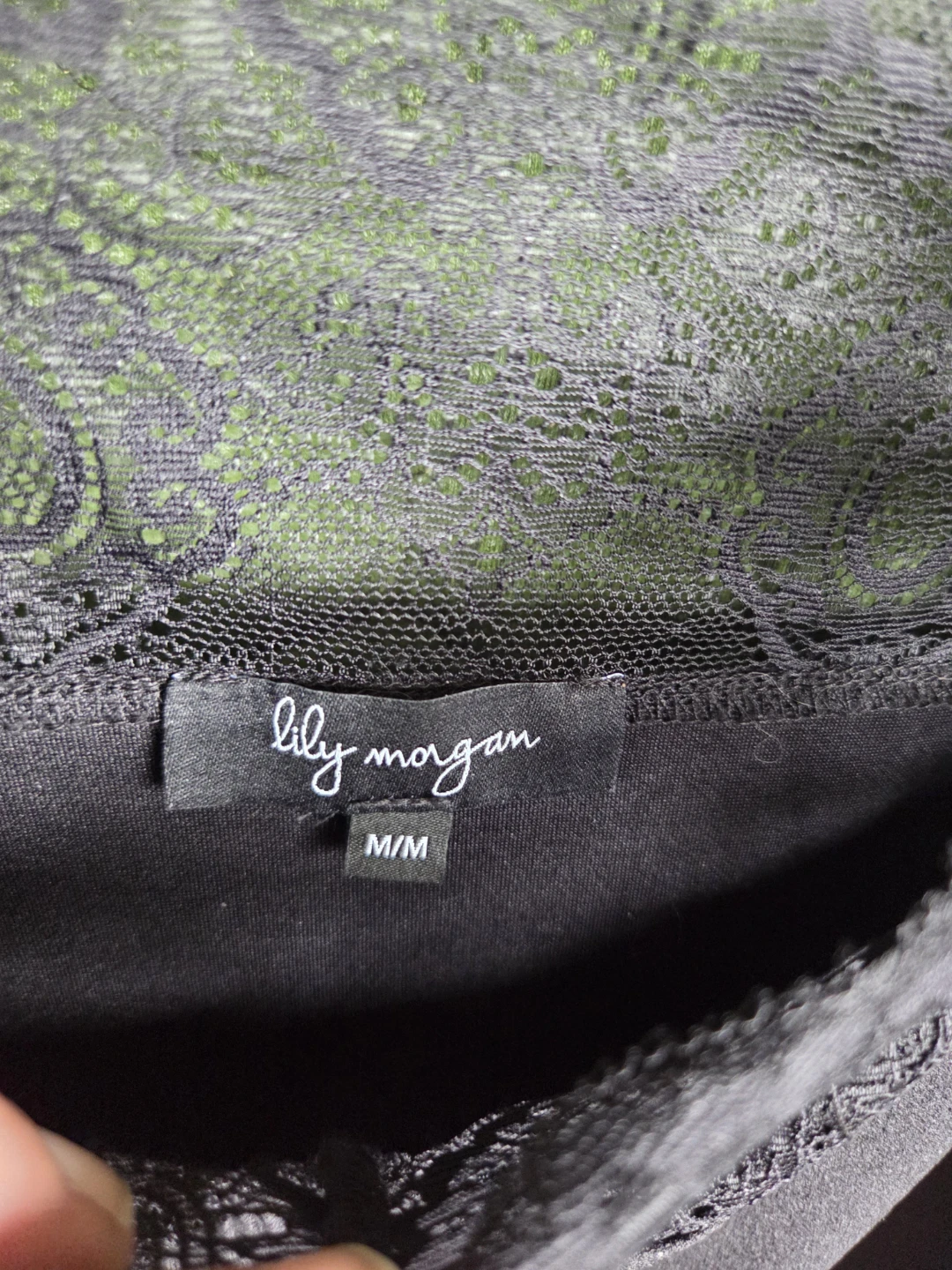 Lily Morgan Black Lace Tank Top - M/M - photo 3