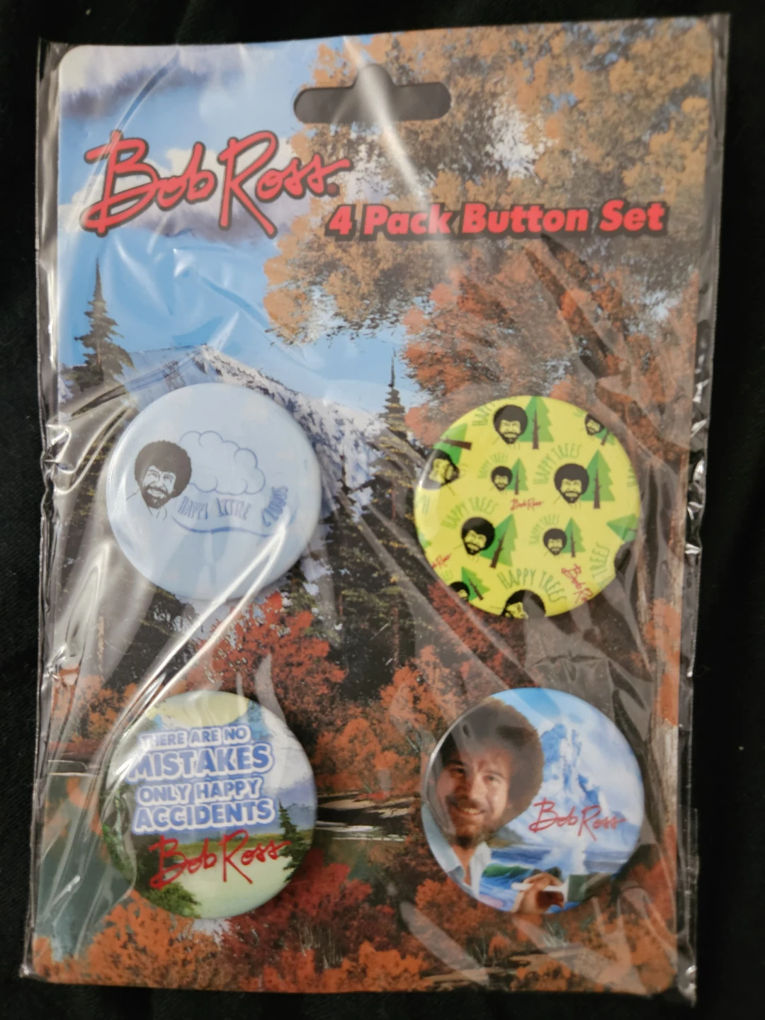 Bob Ross 4 Pack Button and magnet set - photo 2