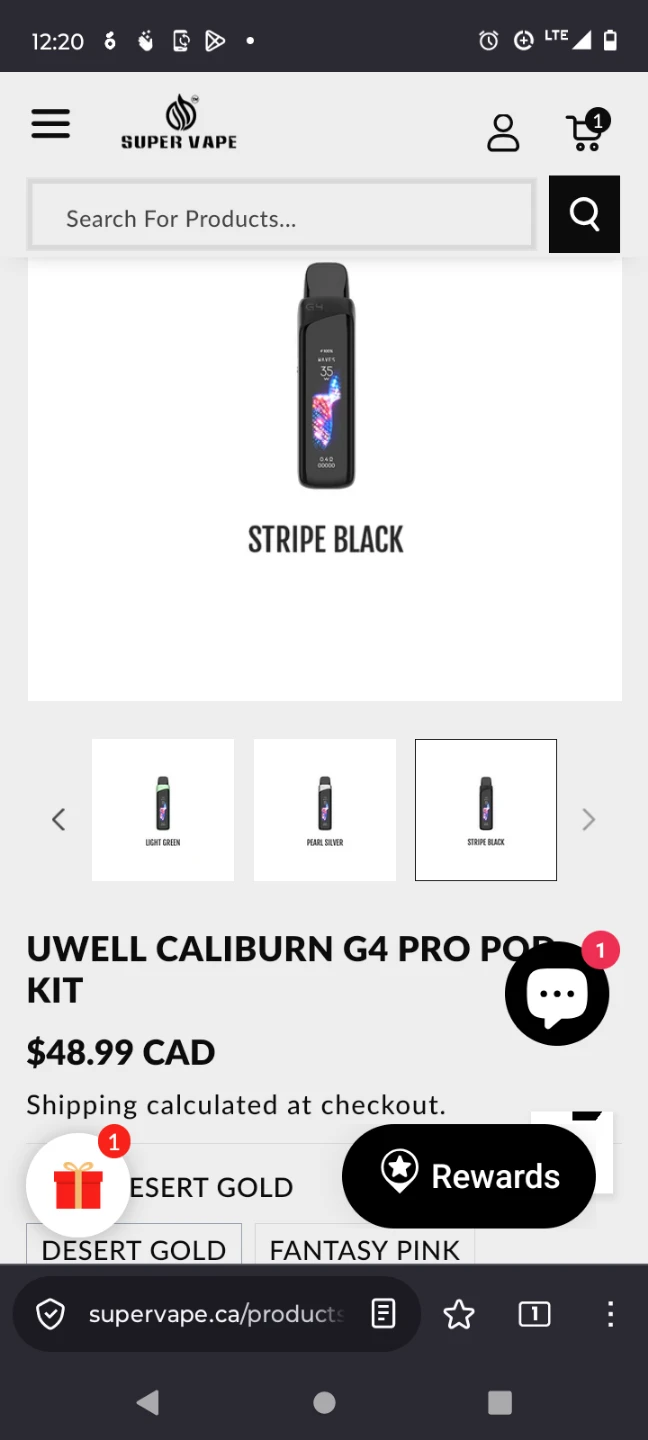 Uwell Caliburn G4 Pro Pod Kit