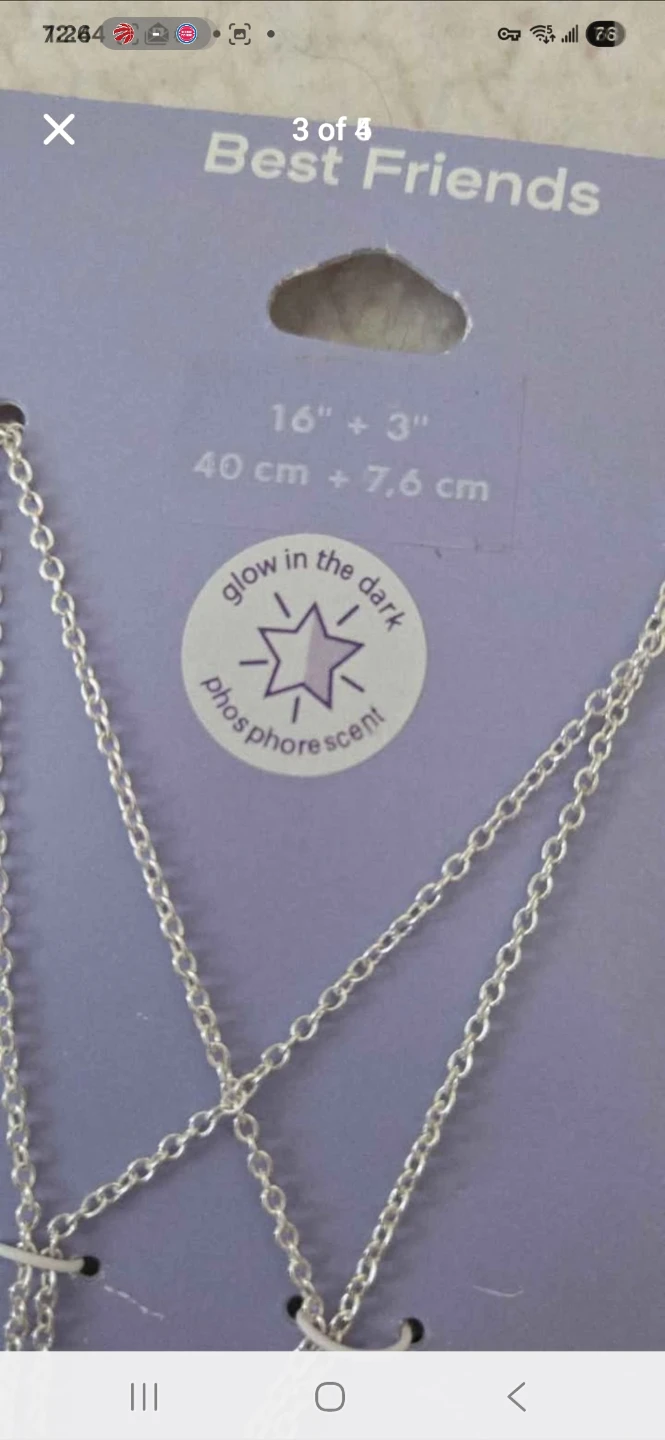 New! Claire's Best Friends "BFF" Necklace Set of 2 - photo 4