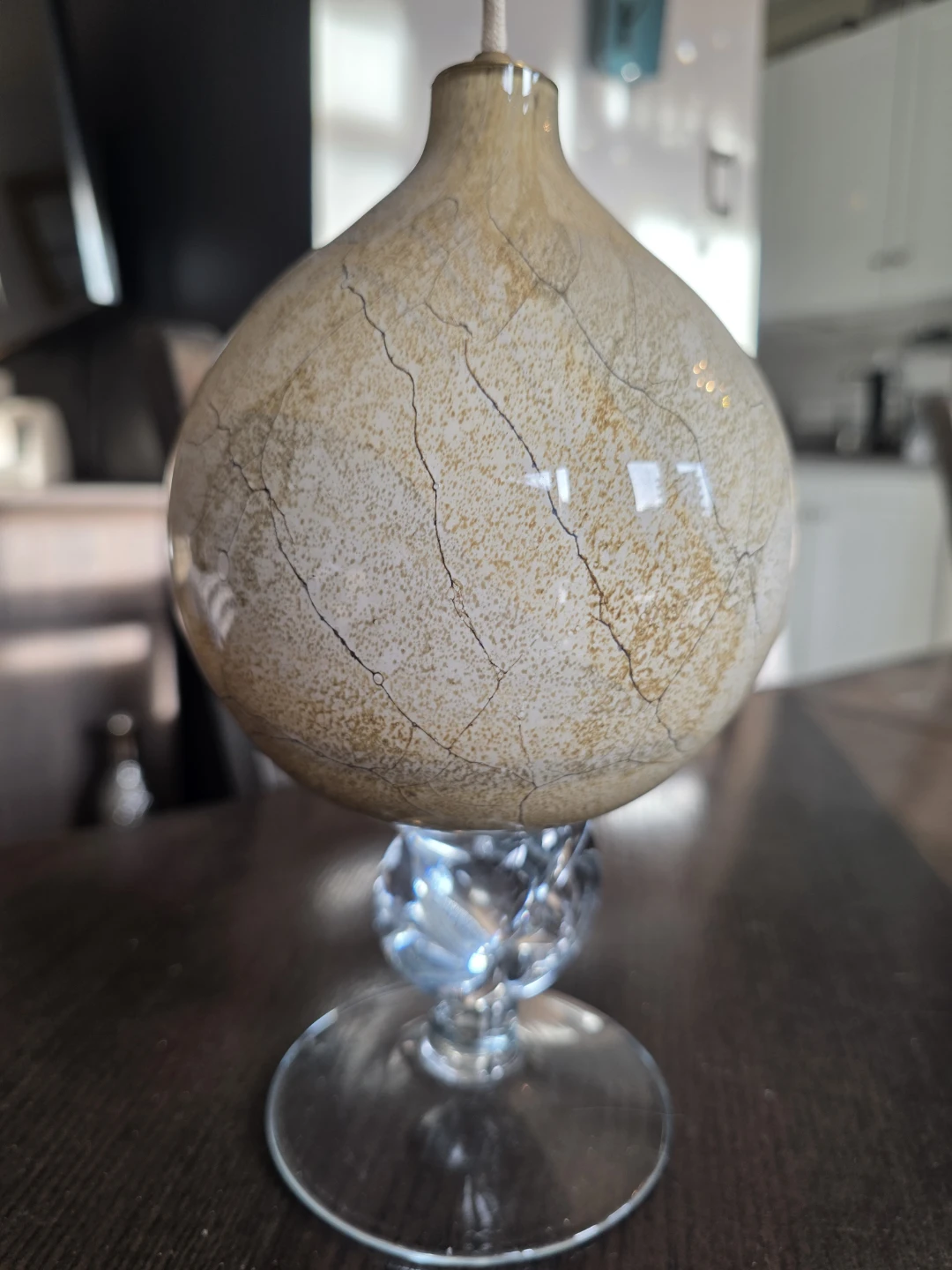 Vintage glass latern - photo 4