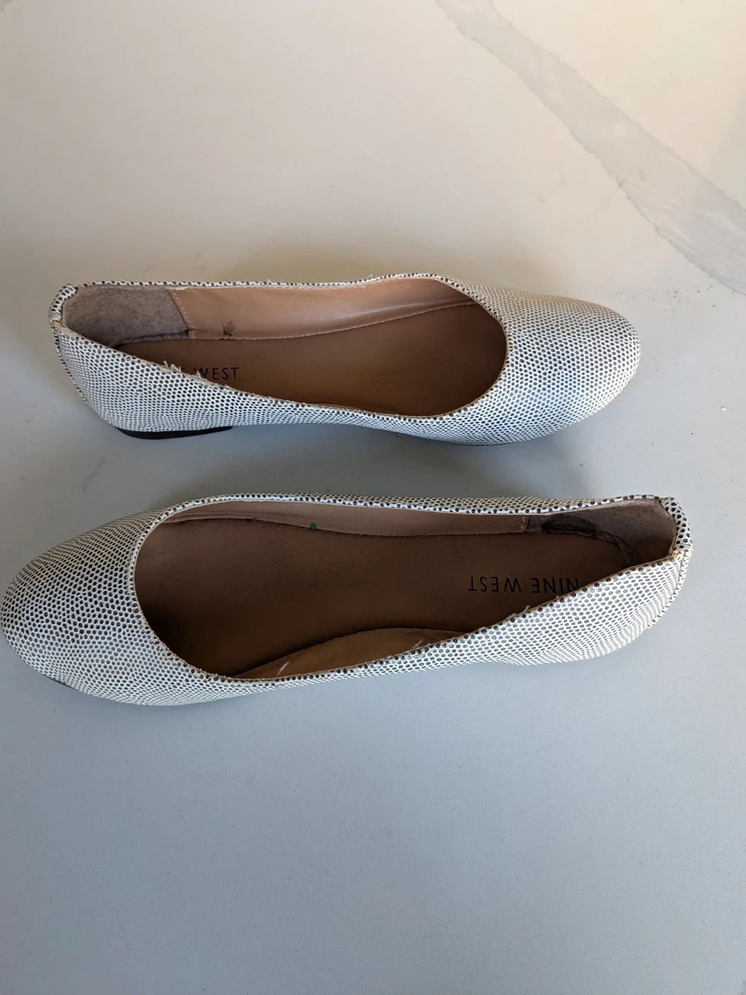 🌱Nine West Women's Ballet Flats - Black & White Dot Pattern