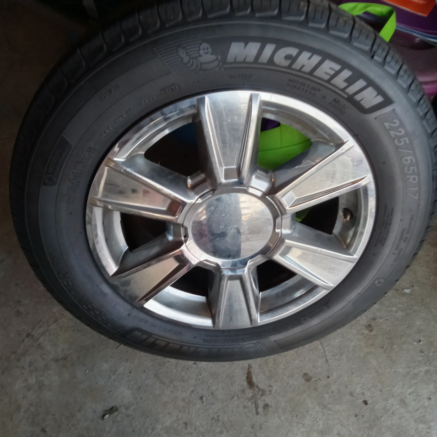 Michelin Defender 225/65R17 Tire with Chrome Wheel - photo 2