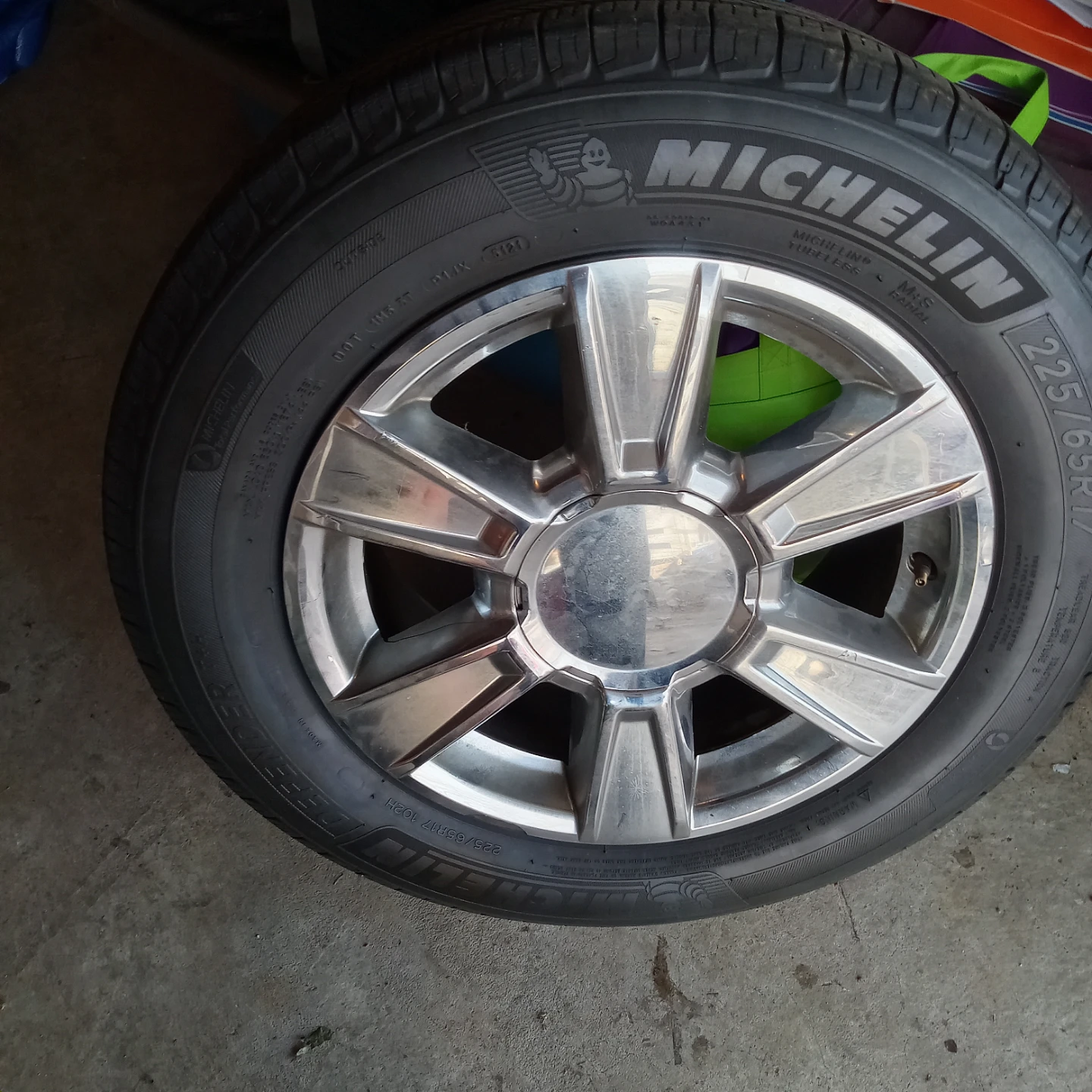 Michelin Defender 225/65R17 Tire with Chrome Wheel - photo 3