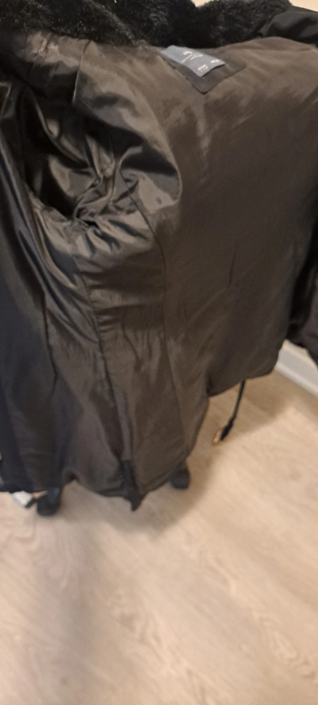 S-M Zara winter puffer jacket long with belt - photo 3