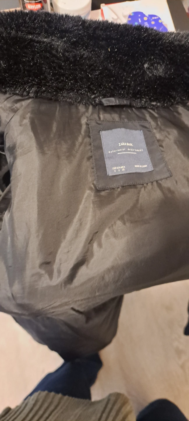 S-M Zara winter puffer jacket long with belt - photo 4
