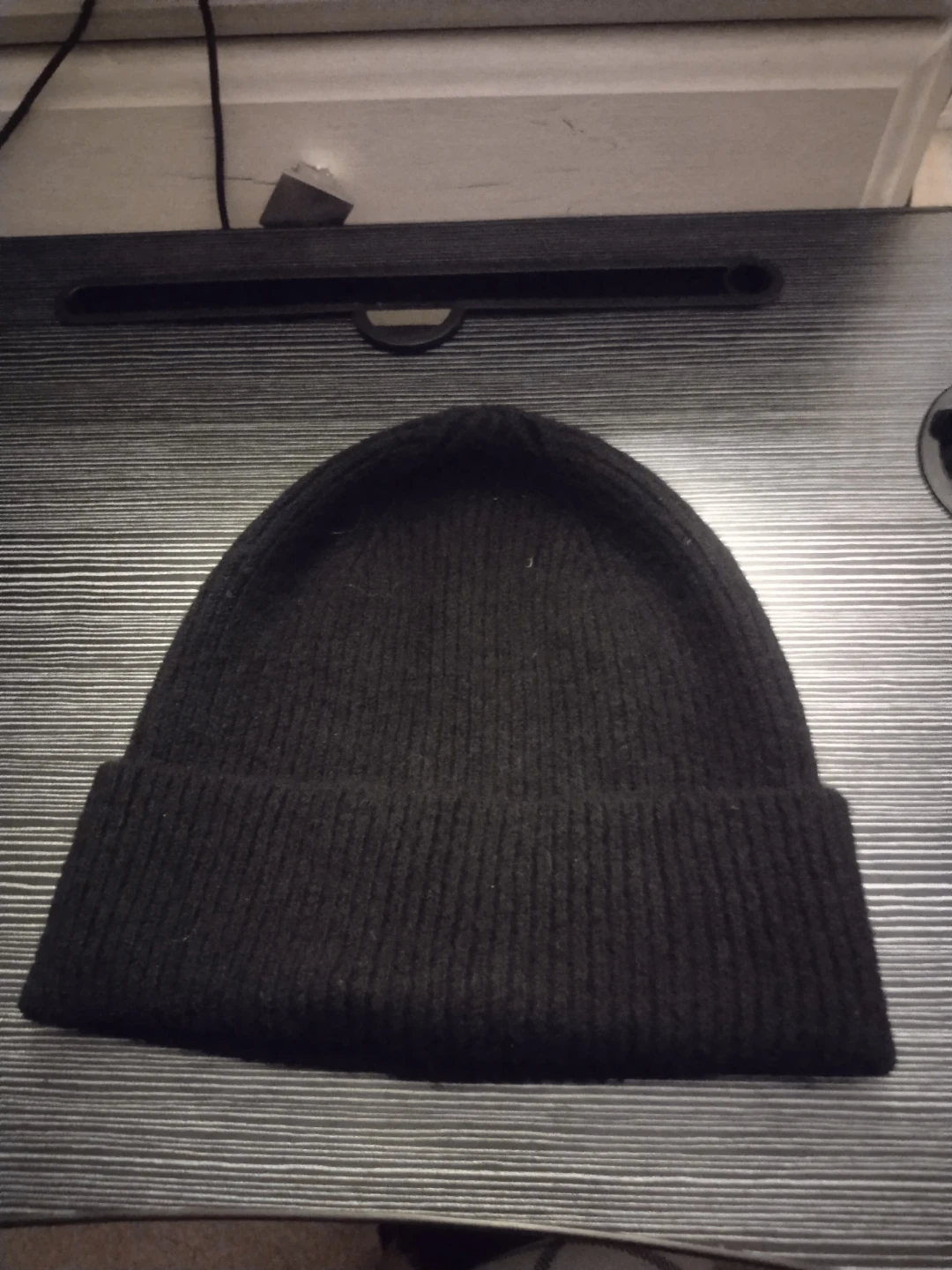 5 Black Beanies with Various Designs - photo 4