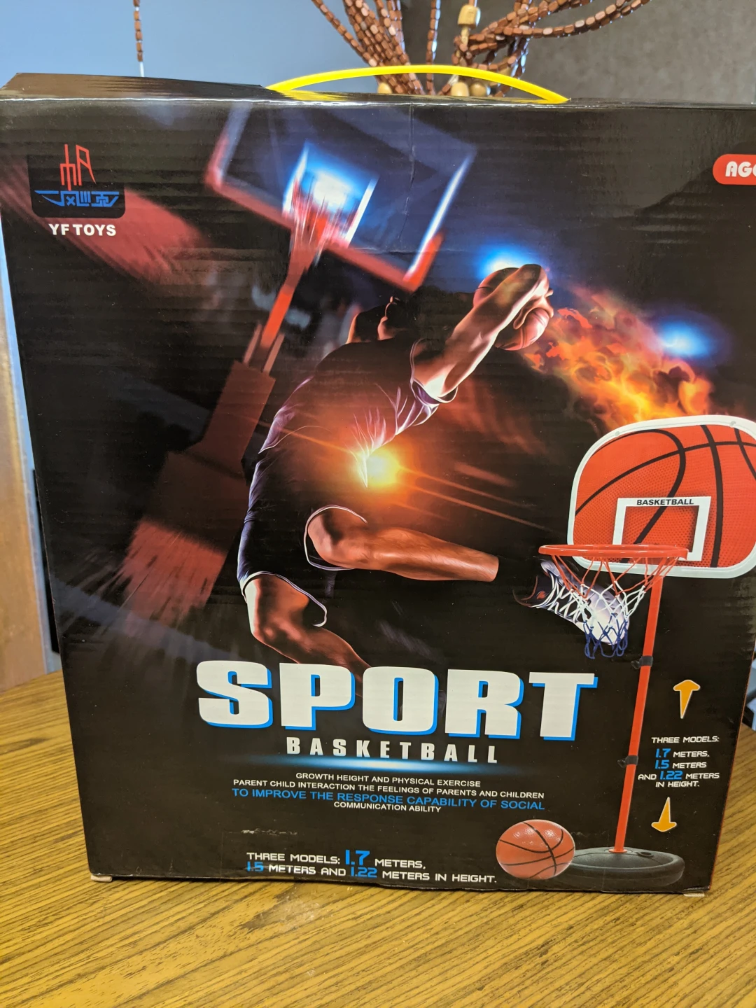YFTOYS Sport Basketball Hoop and Ball Set