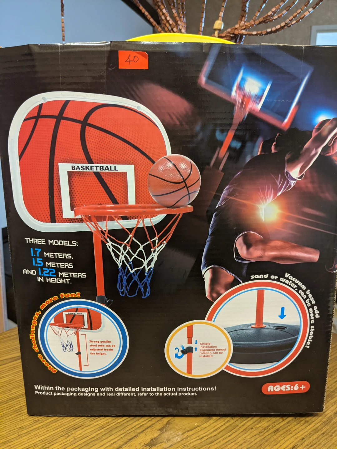 YFTOYS Sport Basketball Hoop and Ball Set - photo 2