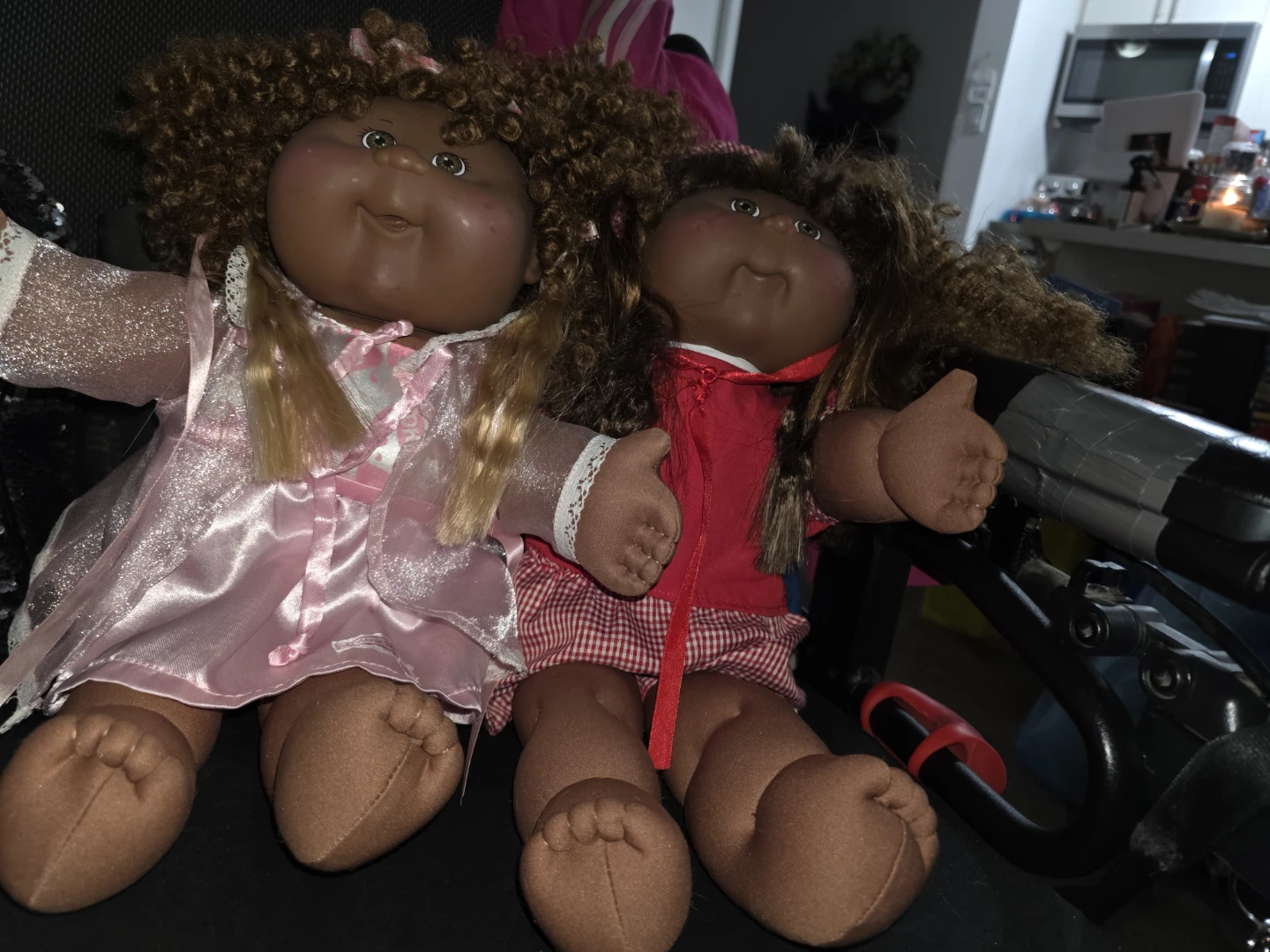Cabbage Patch Kids Dolls (2) - Black Hair, Brown Eyes
