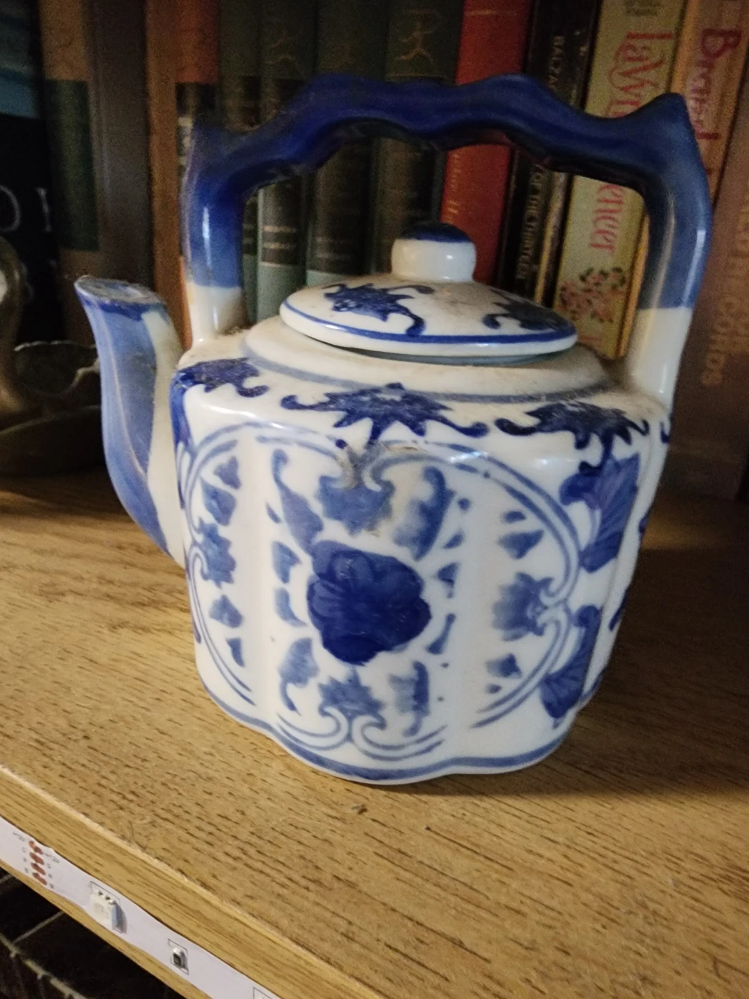 Blue and White Porcelain Teapot